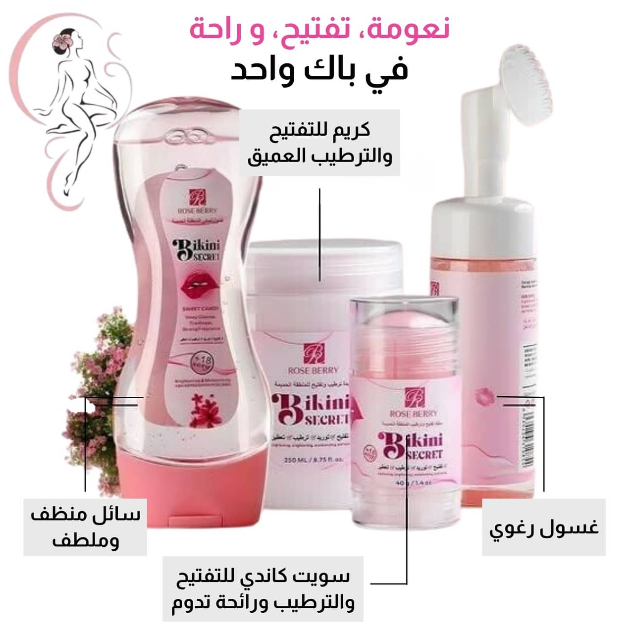 Coffret de soins intimes Rose Berry – Bikini Secret