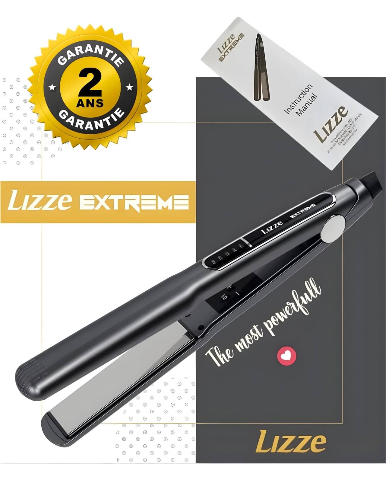 جهاز تمليس الشعر الاحترافي Lizze Extreme — صورة 4