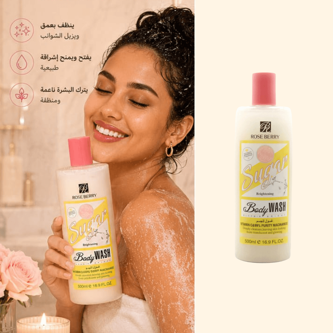 Rose Berry Sugar Body Wash 500ml — صورة 2