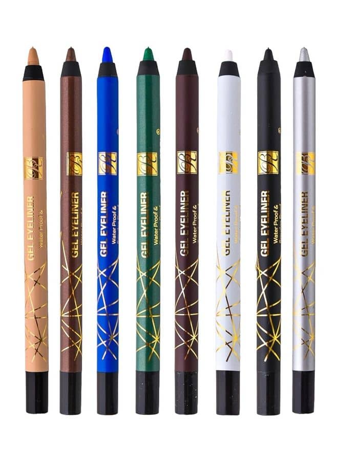 Pack Of 11 Eyeliner Waterproof Multicolour — photo 2
